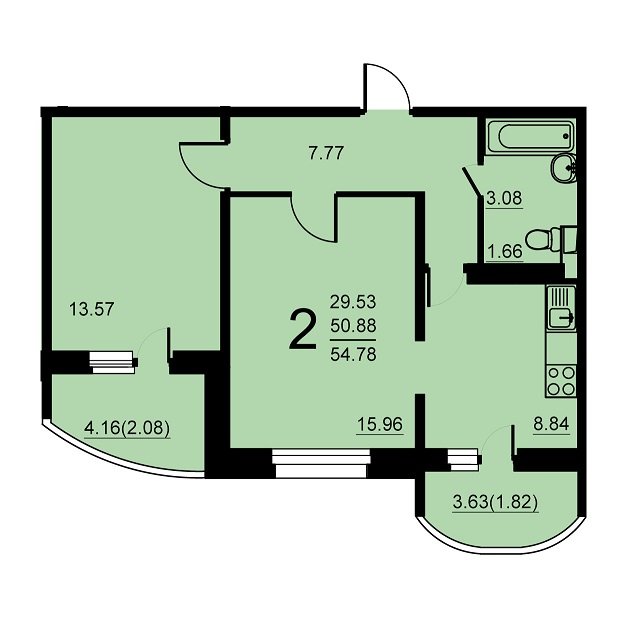 14 ���� 1-�������. 54.78 ��.�.