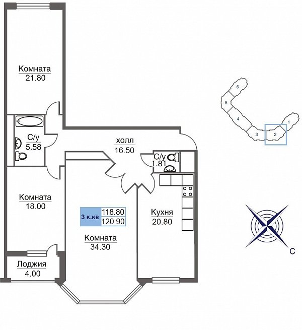 7 ���� 3-�������. 120.9 ��.�.